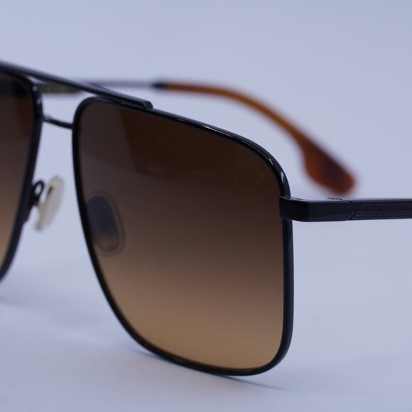 Victoria Beckham VB240S 001 Sunglasses Black Square Frame, Brown Lenses - Picture 3 of 11